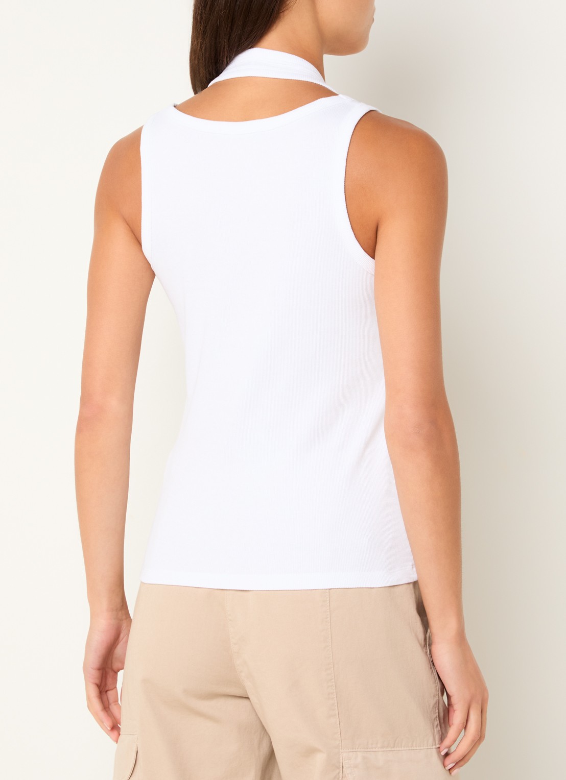 River Woods Tanktop met stretch - achterkant 3 wit