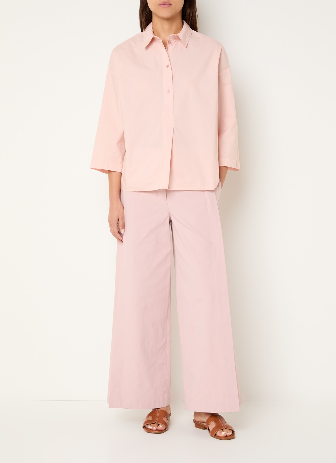River Woods Tuniek met plooidetail - voorkant 2 roze
