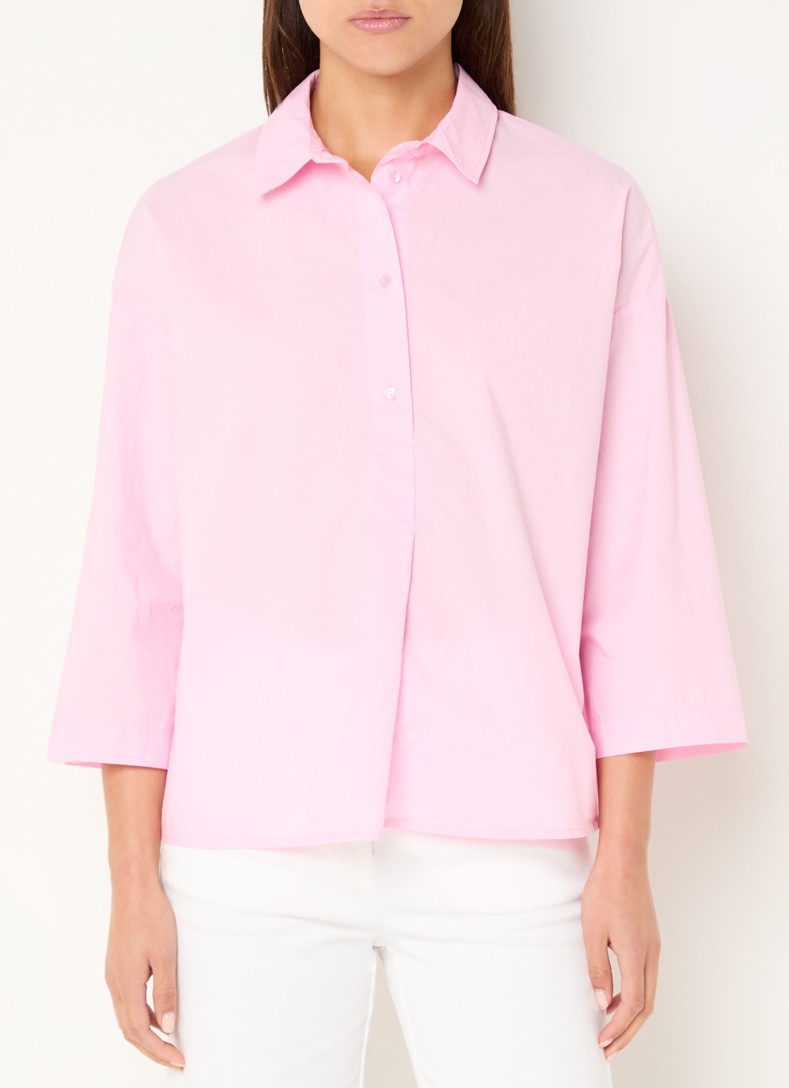 River Woods Tuniek met plooidetail - detail 5 roze
