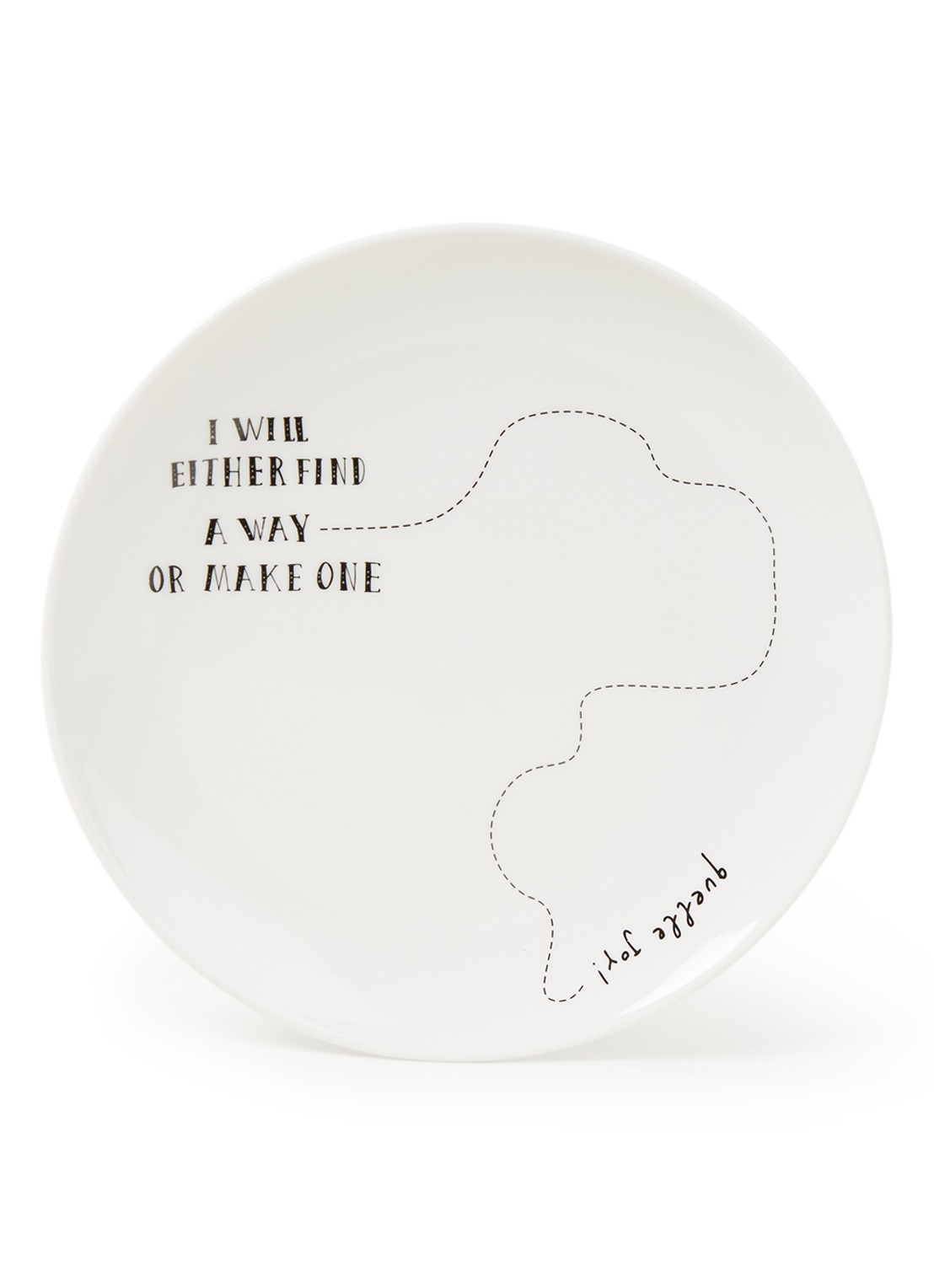 Rivièra Maison Happy ontbijtbord 20 cm - voorkant 2 wit