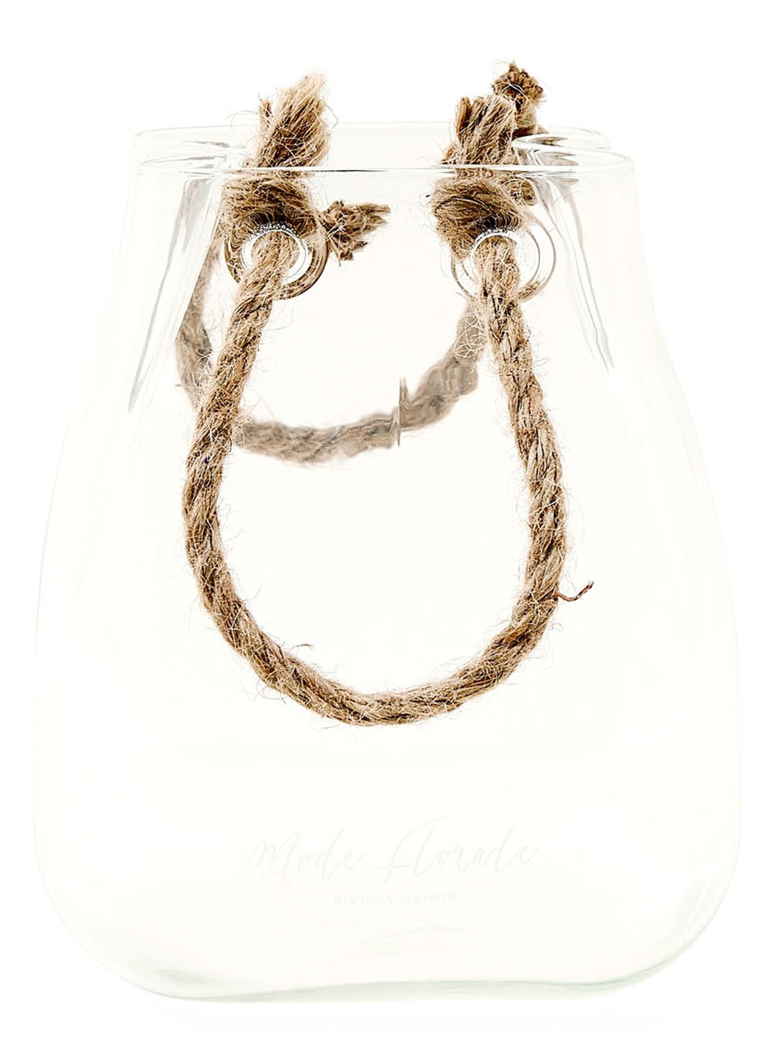 Rivièra Maison Mode Florale Bag vaas M 15 cm - voorkant 2 transparant