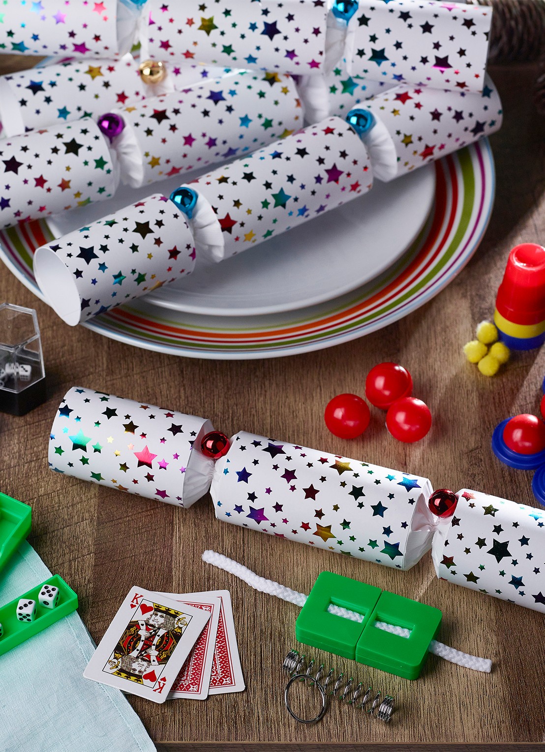 Robin Reed Magic kerstcracker set van 8 - voorkant 2 wit