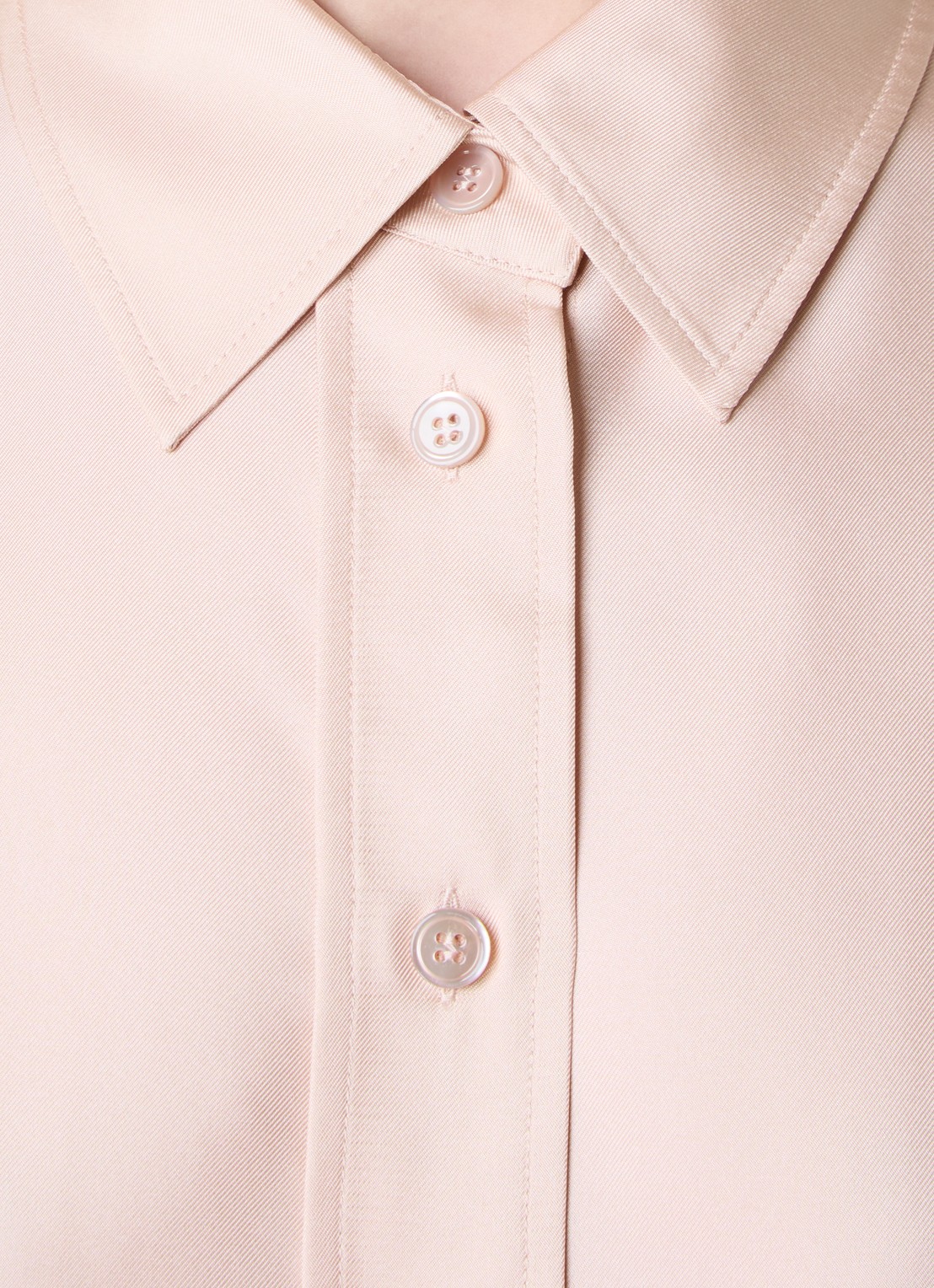 Róhe Blouse van zijde - detail 2 lichtroze