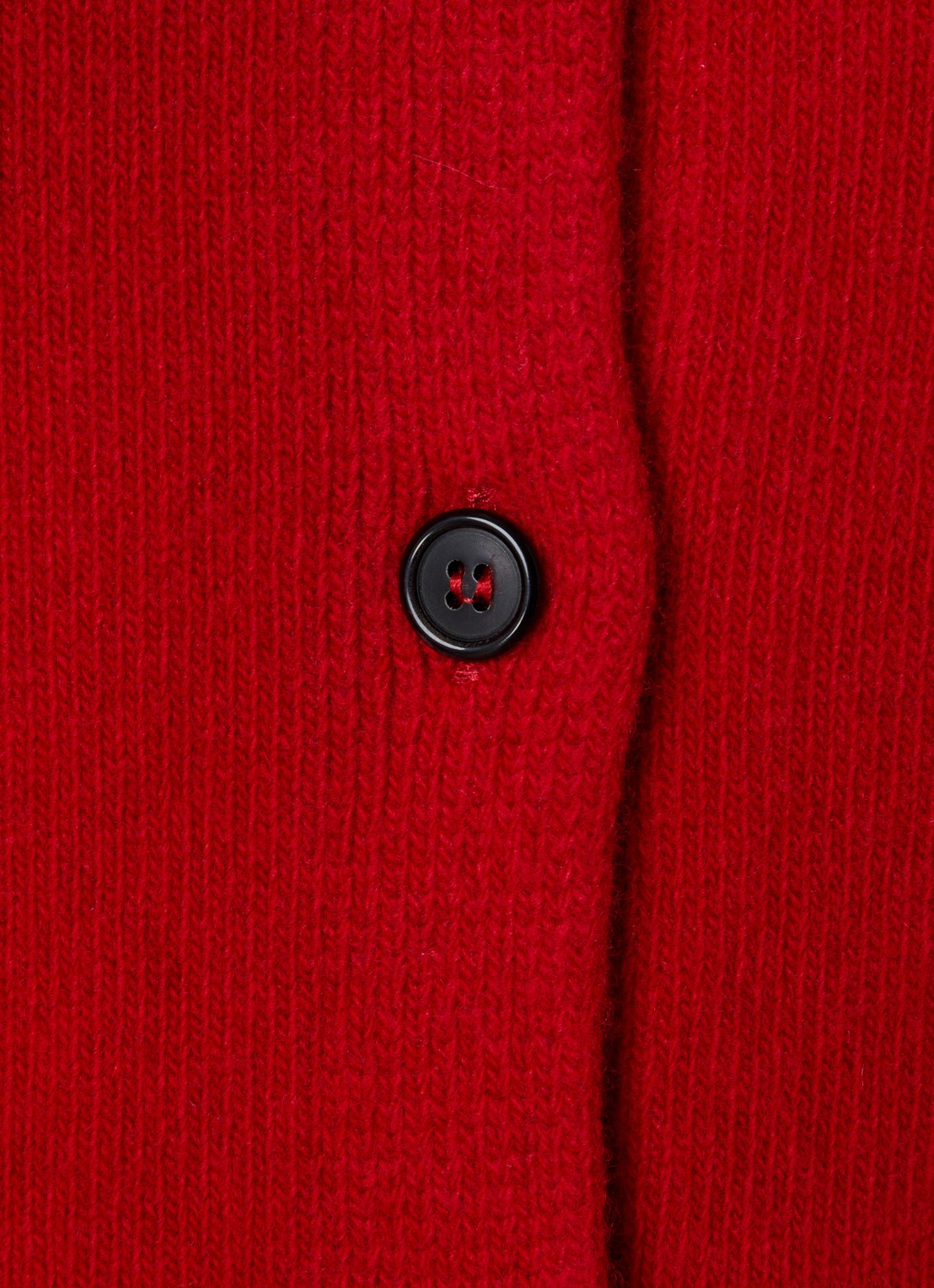 Róhe Fijngebreid vest in kasjmierblend - detail 4 rood