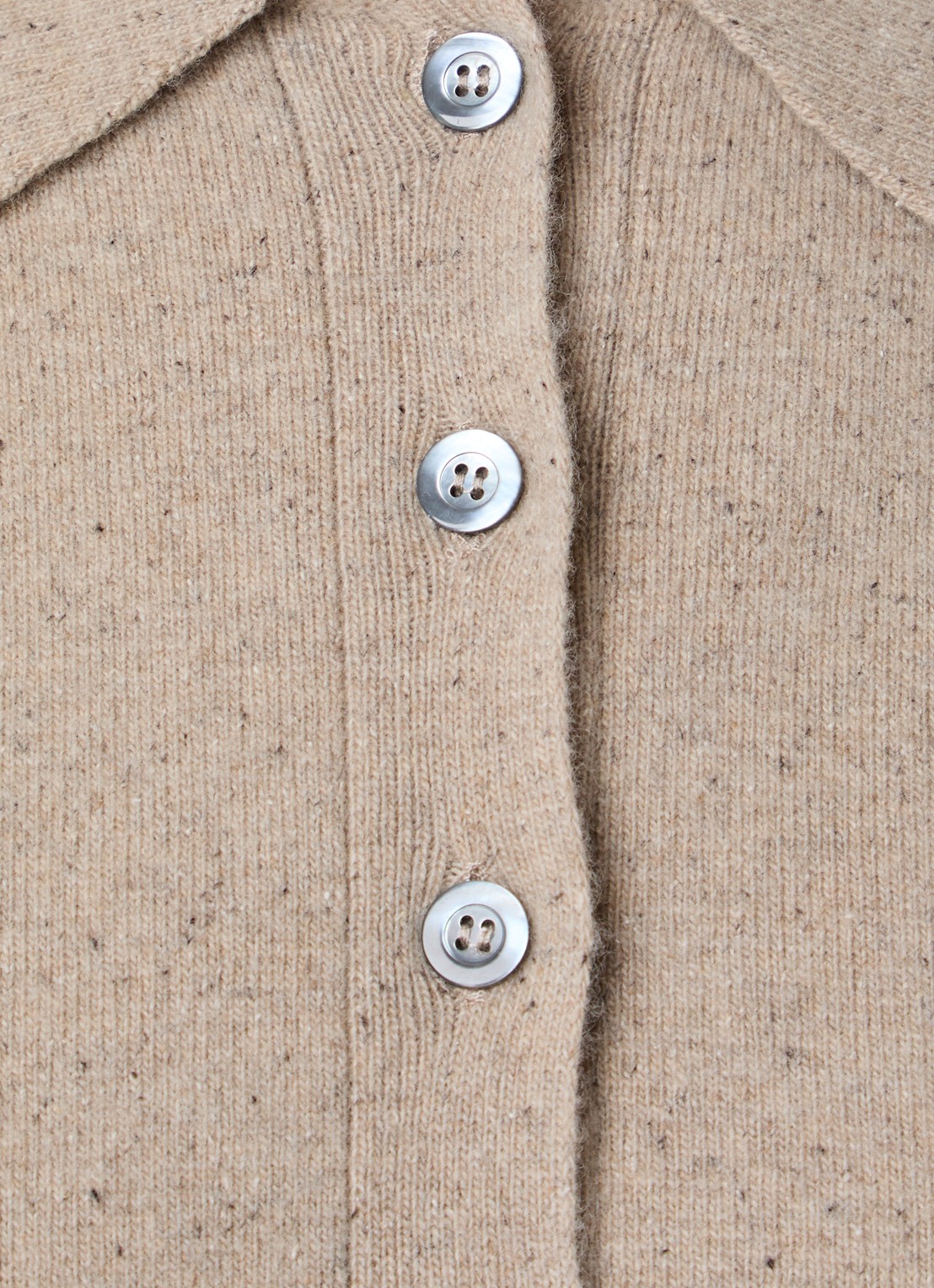 Róhe Fijngebreide trui in zijdeblend - detail 2 beige