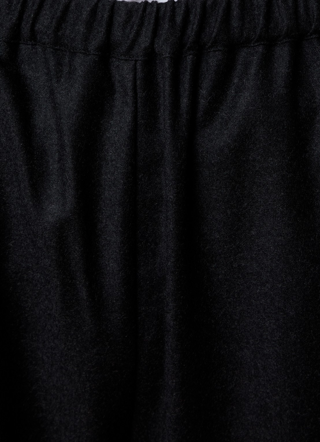 Róhe High waist loose fit pantalon van scheerwol - detail 3 antraciet