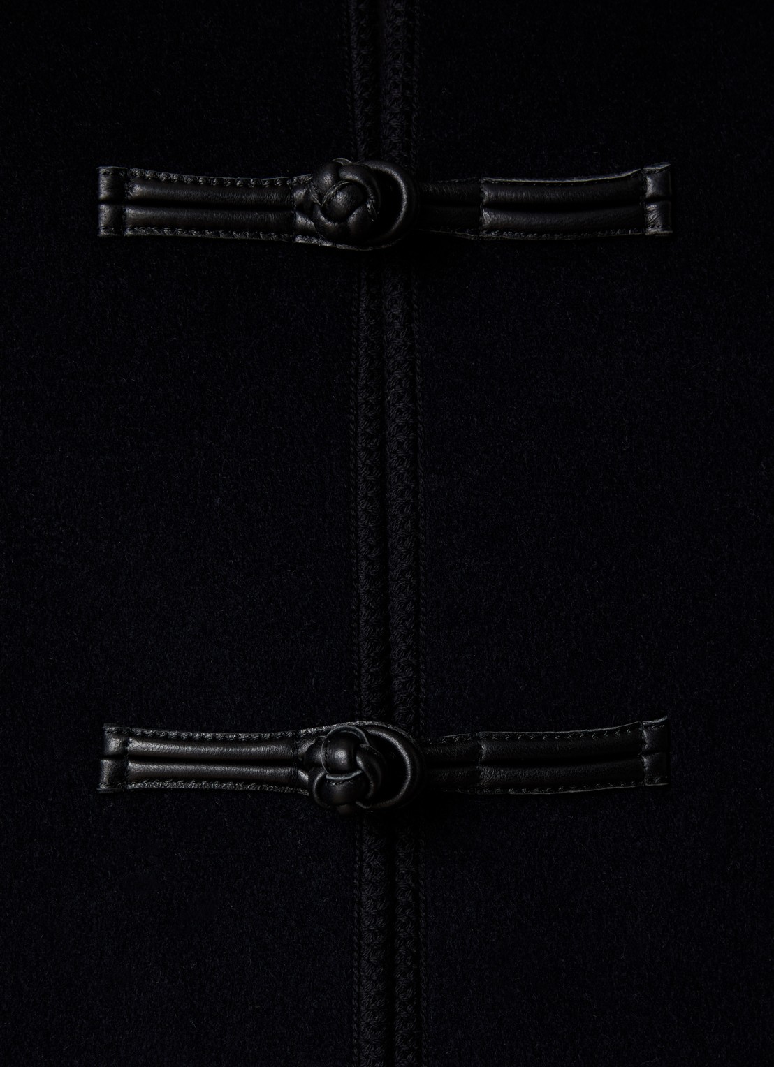 Róhe Marie jack van wol met opgestikte zakken - detail 3 donkerblauw