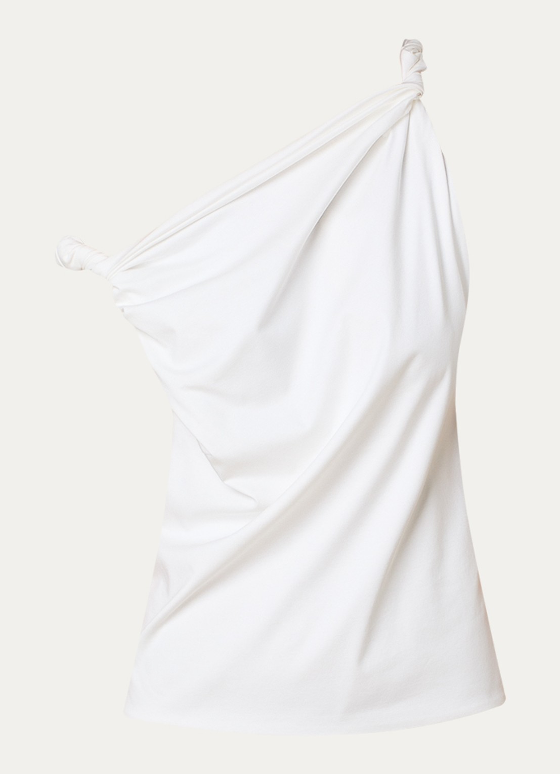 Róhe Top met asymmetrische hals - voorkant 4 wit
