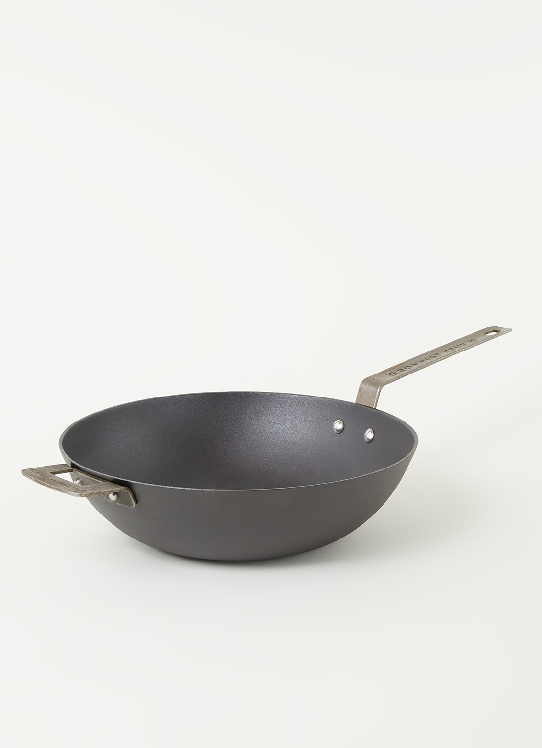 Ronneby Bruk Ultra Light Professional wokpan Ø32 cm - voorkant 2 zwart