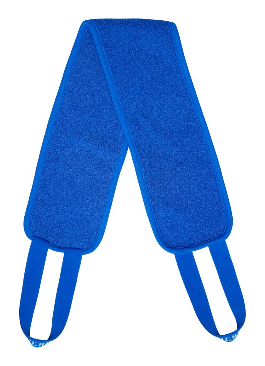 ROQUEBRUN. Back Exfoliator - scrub voor de rug - voorkant blauw