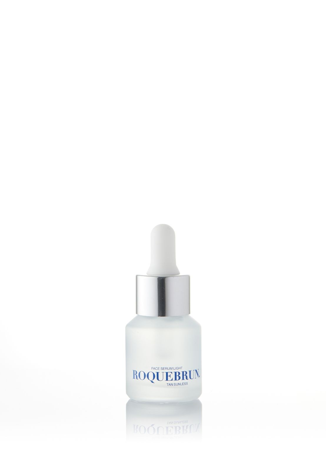 ROQUEBRUN. Mini Face Serum - travel size zelfbruiner gezichtsserum - voorkant light natural tan