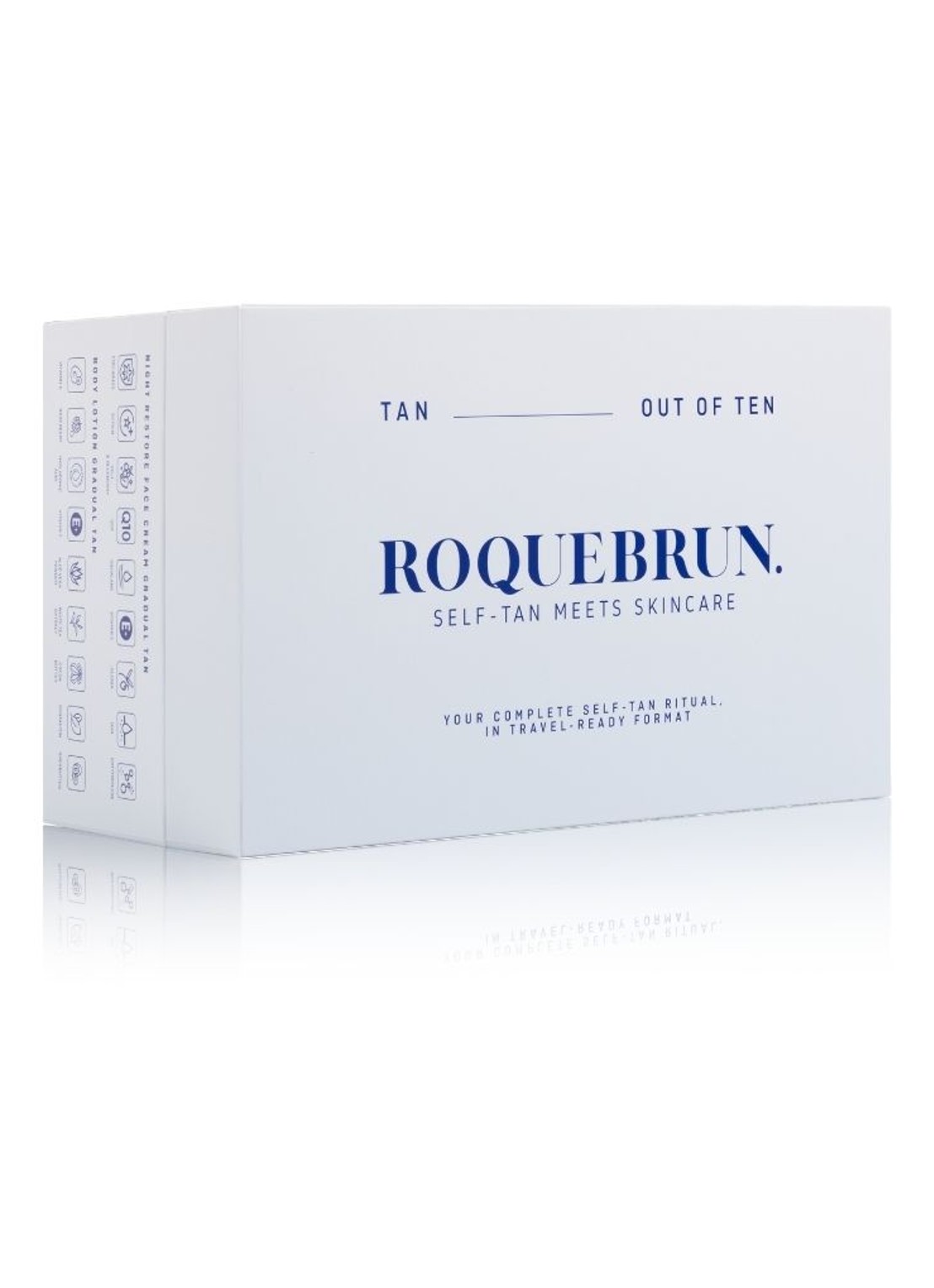 ROQUEBRUN. Tan Out of Ten Set - verzorgingsset - voorkant 2 undefined