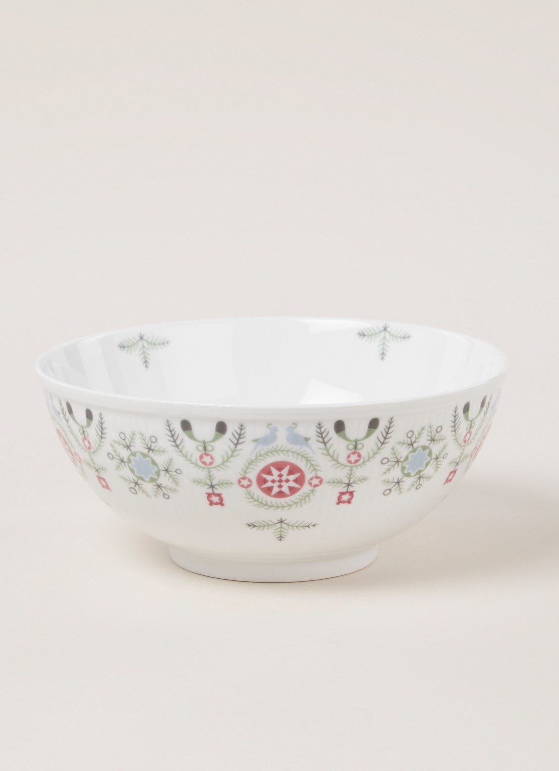 Rörstrand Swedish Grace Winter serveerschaal 21 cm - voorkant 2 wit