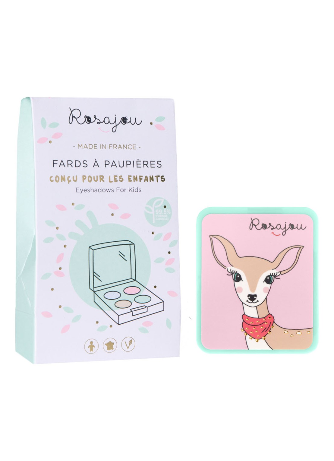 Rosajou Vegan oogschaduw - voorkant multicolor