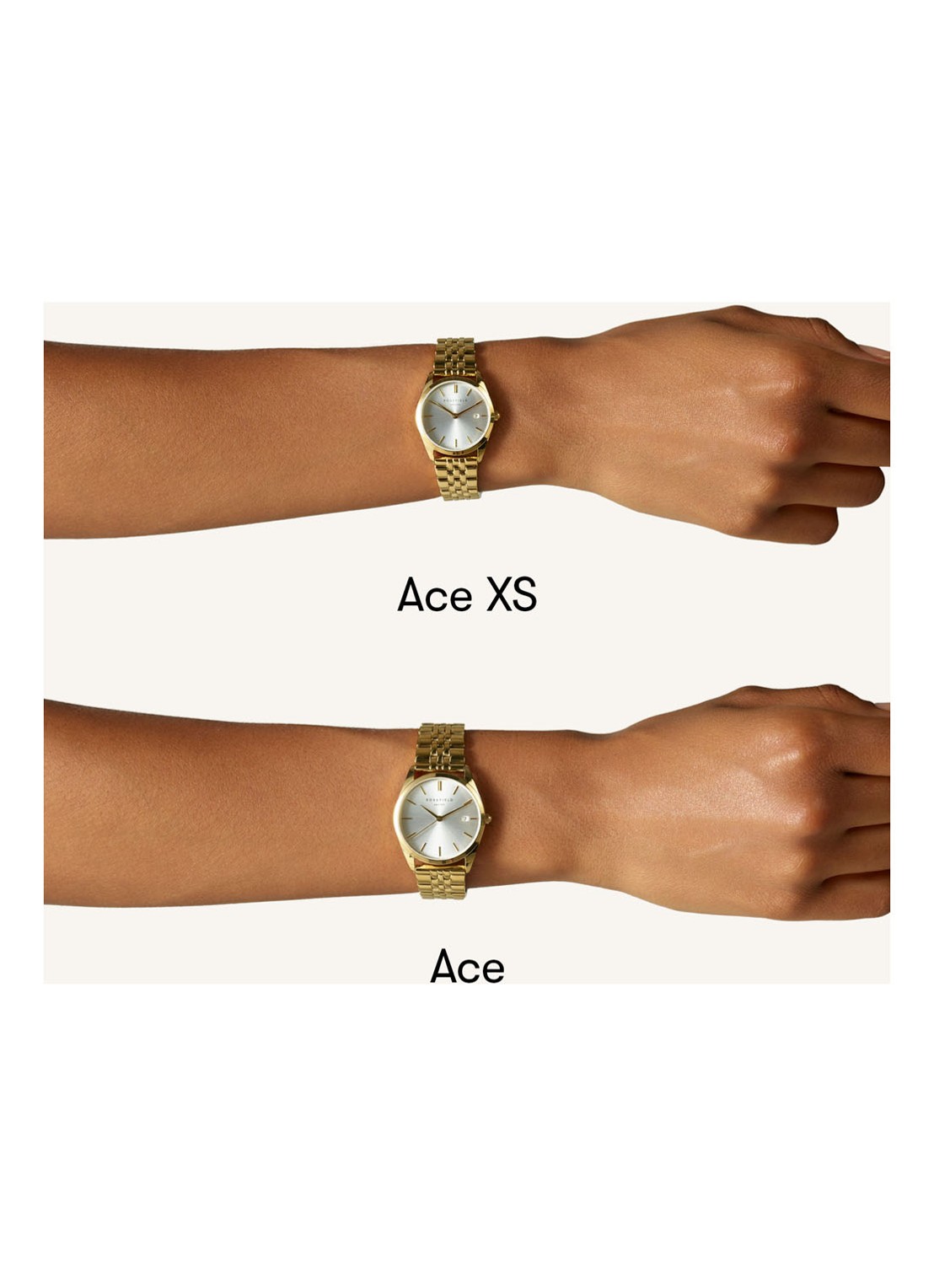 Rosefield Ace horloge ASDSSG-A16 - detail 4 goud
