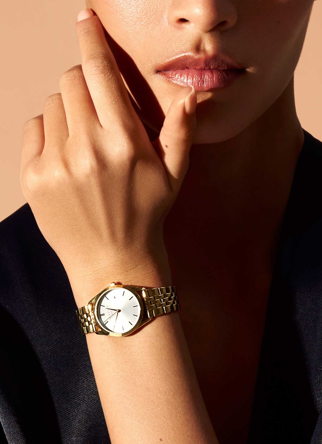 Rosefield Ace horloge ASGSG-A15 - voorkant 2 goud
