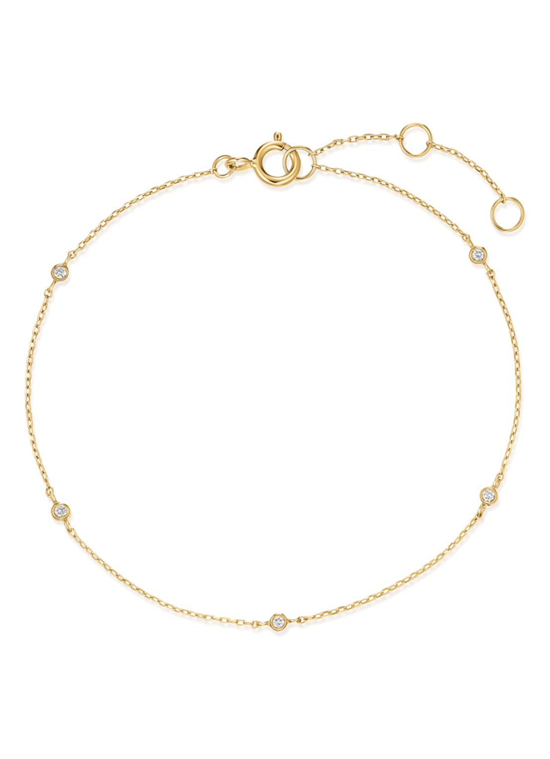Rosefield Armband van 14 karaat geelgoud - detail 4 goud