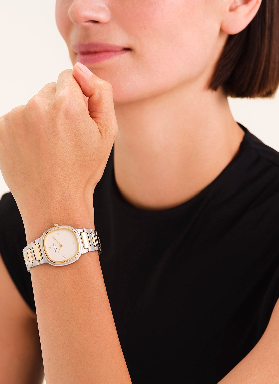 Rosefield Gaia horloge ORCDSD-OR03 - voorkant 2 zilver