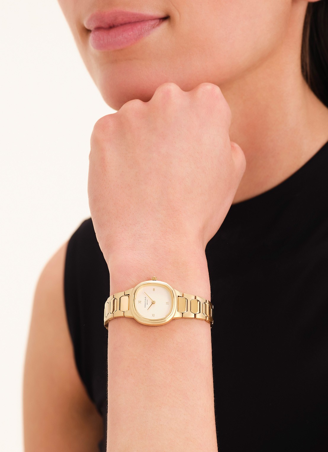 Rosefield Gaia XS horloge ORCGSG-OR04 - voorkant 6 goud
