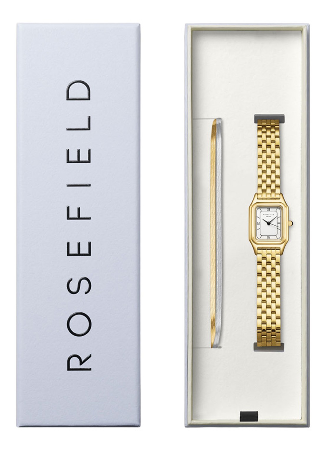 Rosefield Ivy horloge giftset horloge IWGSD-X287 - voorkant goud