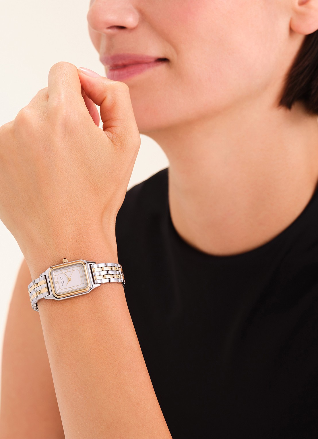 Rosefield Ivy horloge OCWDSD-OC03 - voorkant 2 zilver
