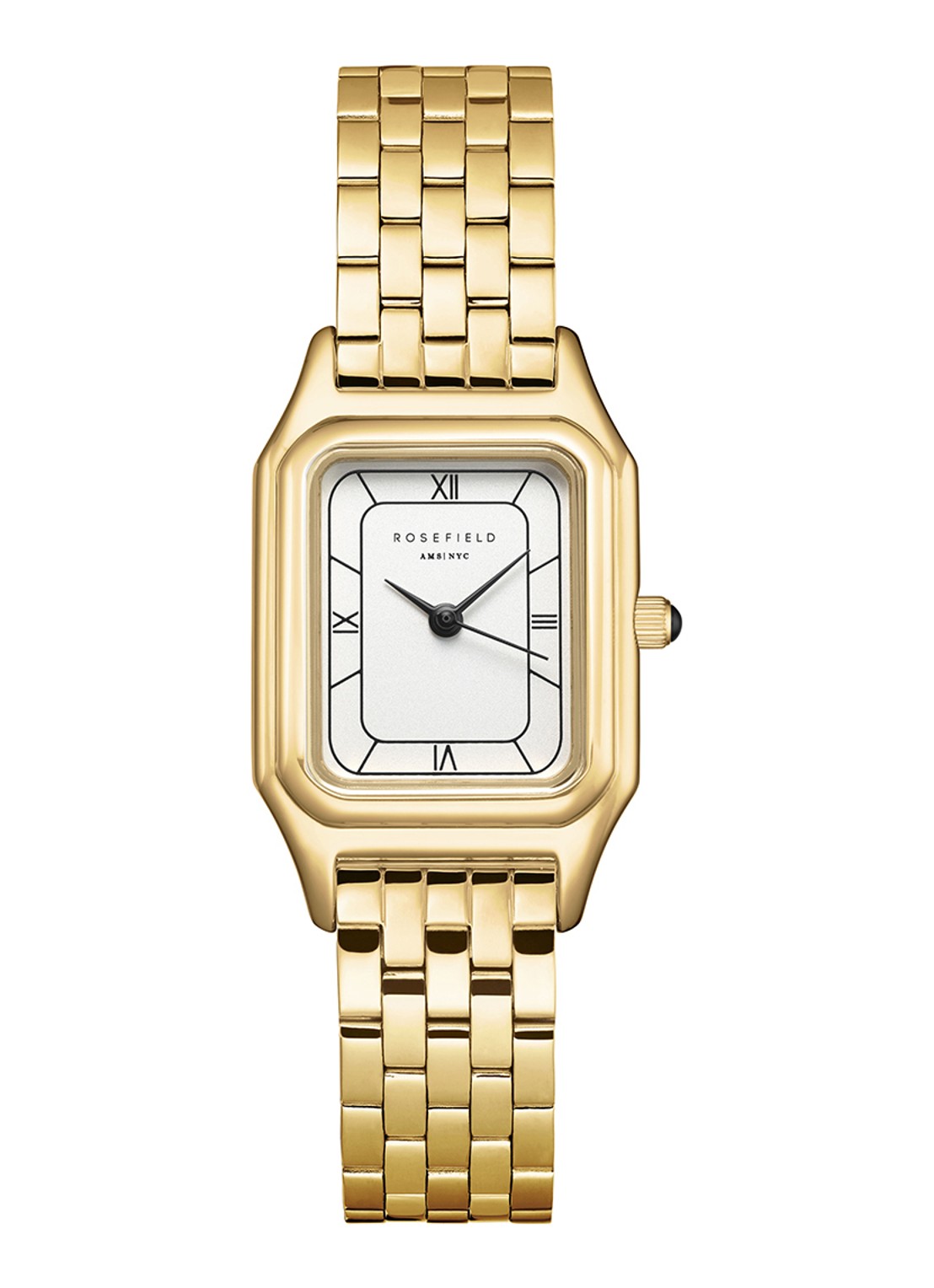 Rosefield Ivy horloge OCWGSG-OC01 - voorkant 4 goud