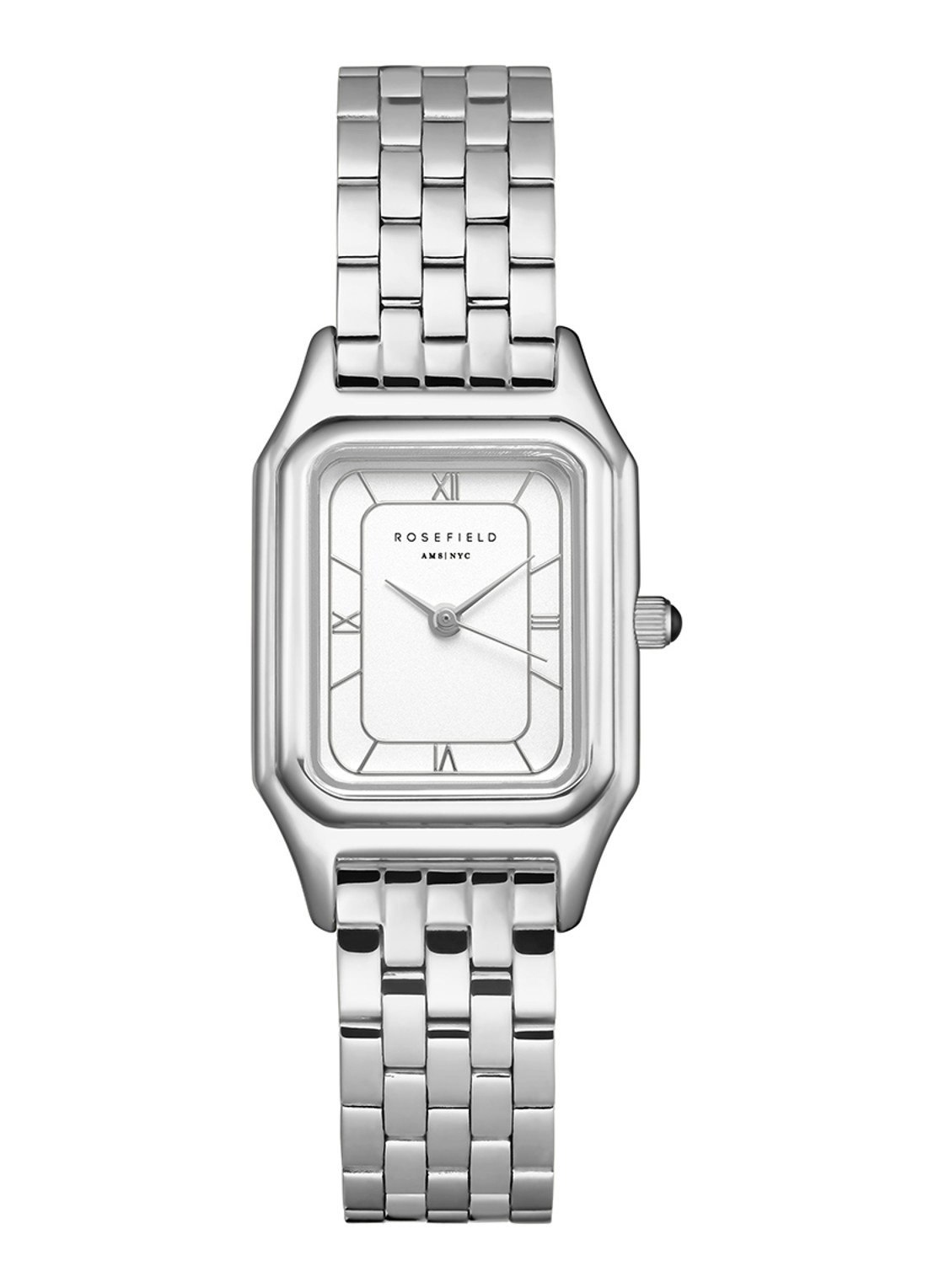 Rosefield Ivy horloge OCWSSS-OC02 - voorkant 4 zilver