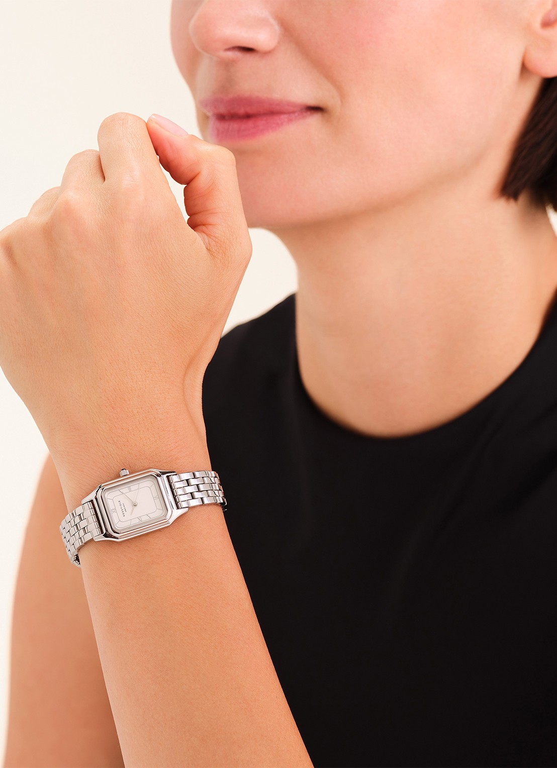 Rosefield Ivy horloge OCWSSS-OC02 - voorkant 5 zilver