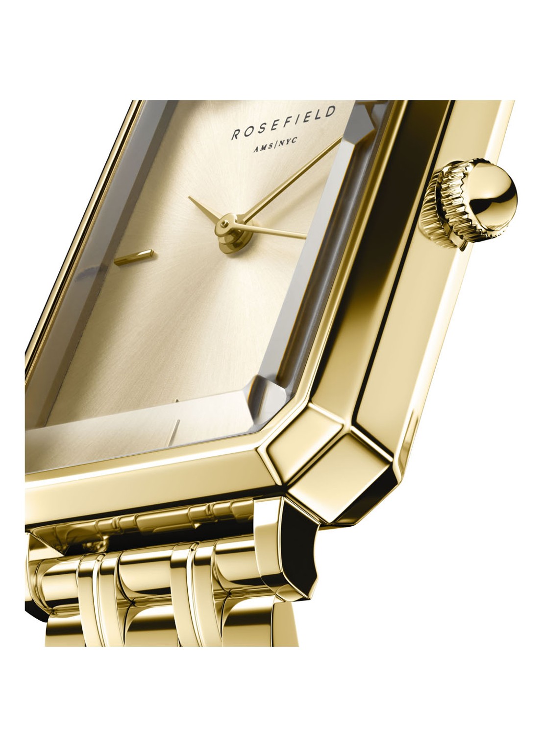 Rosefield Octagon horloge OCGSG-O65 - detail goud