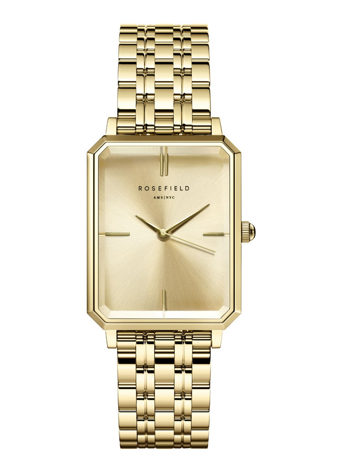 Rosefield Octagon horloge OCGSG-O65 - voorkant 3 goud