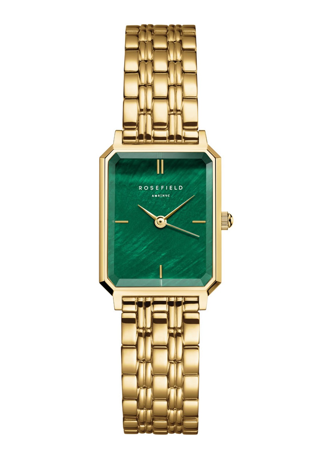 Rosefield Octagon XS horloge OEGSG-O79 - voorkant 4 goud