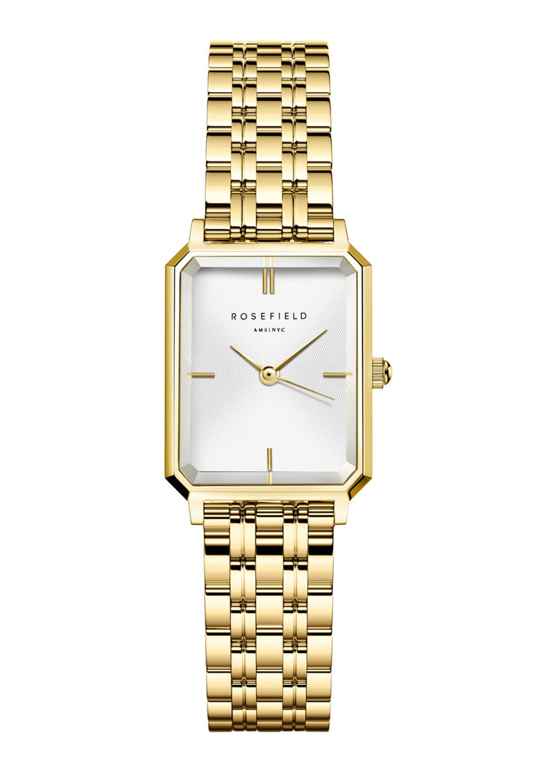 Rosefield Octagon XS horloge OWGSG-O60 - voorkant 6 goud