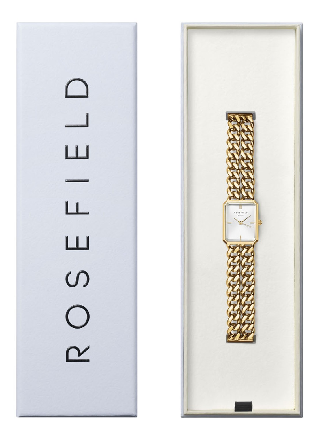 Rosefield Octagon XS Studio horloge SWGSG-O76 - voorkant 2 goud