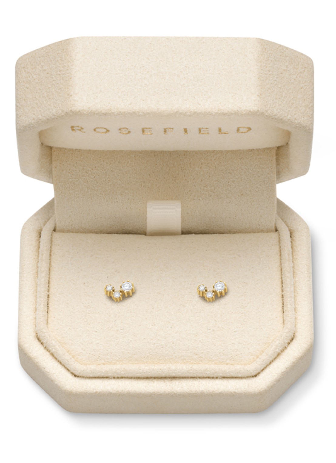 Rosefield Oorstekers van 14 karaat geelgoud - detail 3 goud