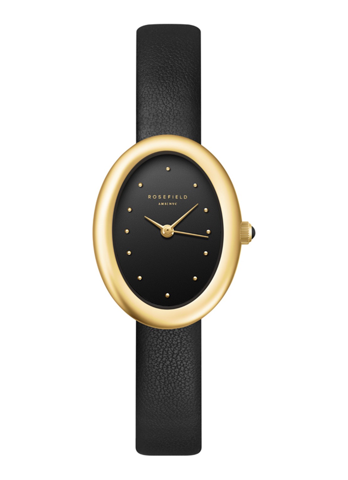 Rosefield Ovale horloge OVBGLG-OV18 - voorkant goud