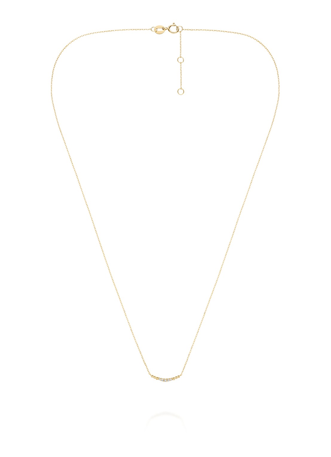 Rosefield Princess ketting van 14 karaat geelgoud - detail goud