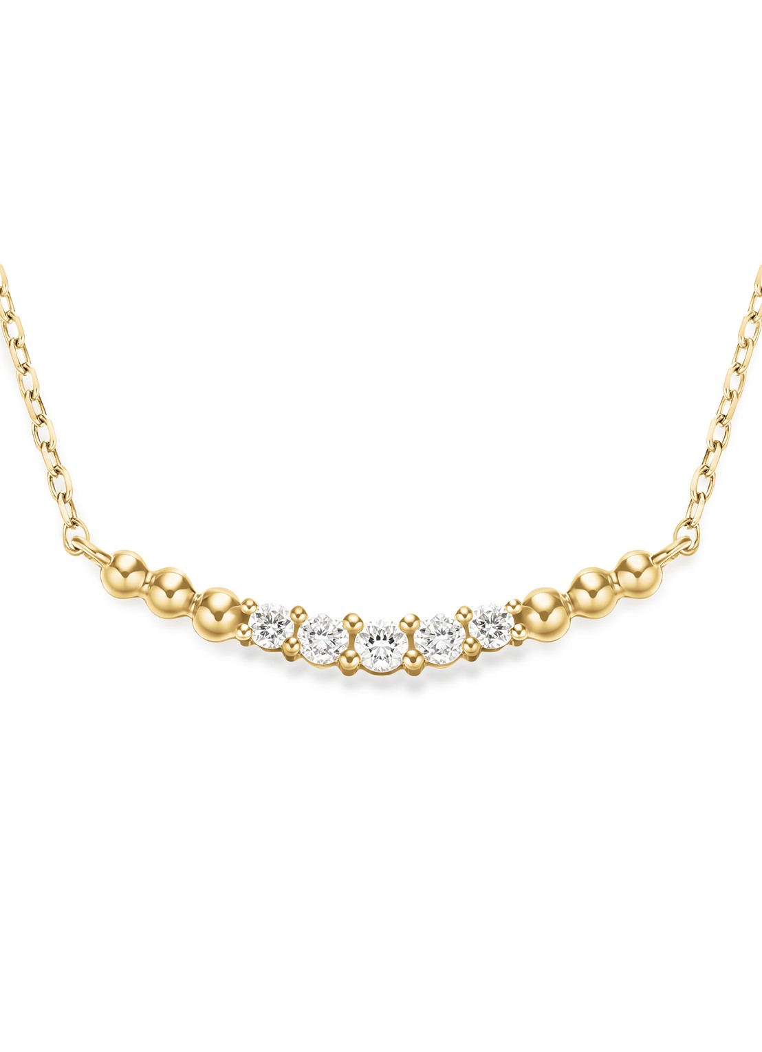 Rosefield Princess ketting van 14 karaat geelgoud - detail 2 goud