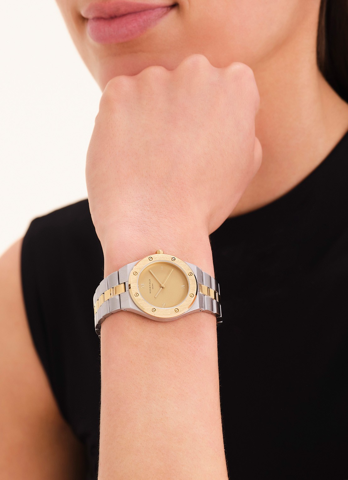 Rosefield Rose horloge SPCDSD-SP05 - voorkant 5 zilver