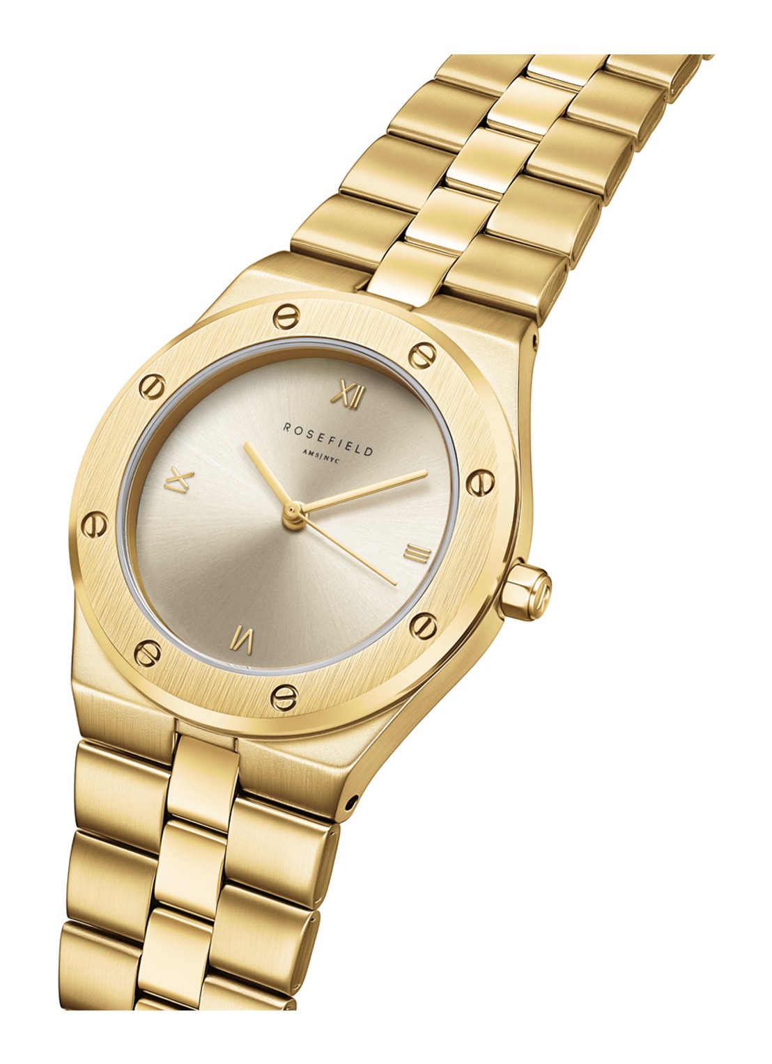 Rosefield Rose horloge SPCGSG-SP01 - achterkant goud