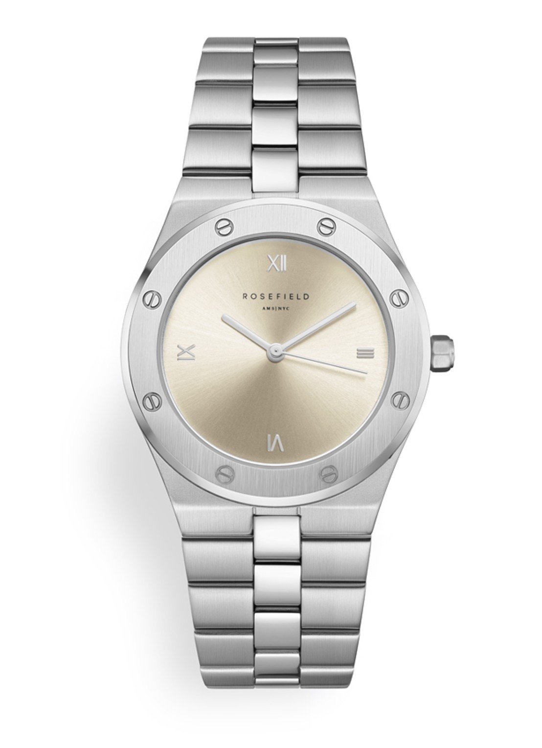 Rosefield Rose horloge SPCSSS-SP03 - voorkant zilver