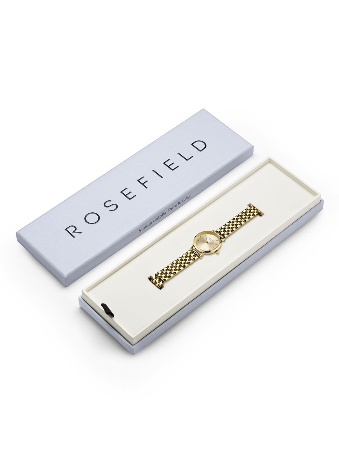 Rosefield Small Edit horloge SCGSG-S05 - detail 4 goud