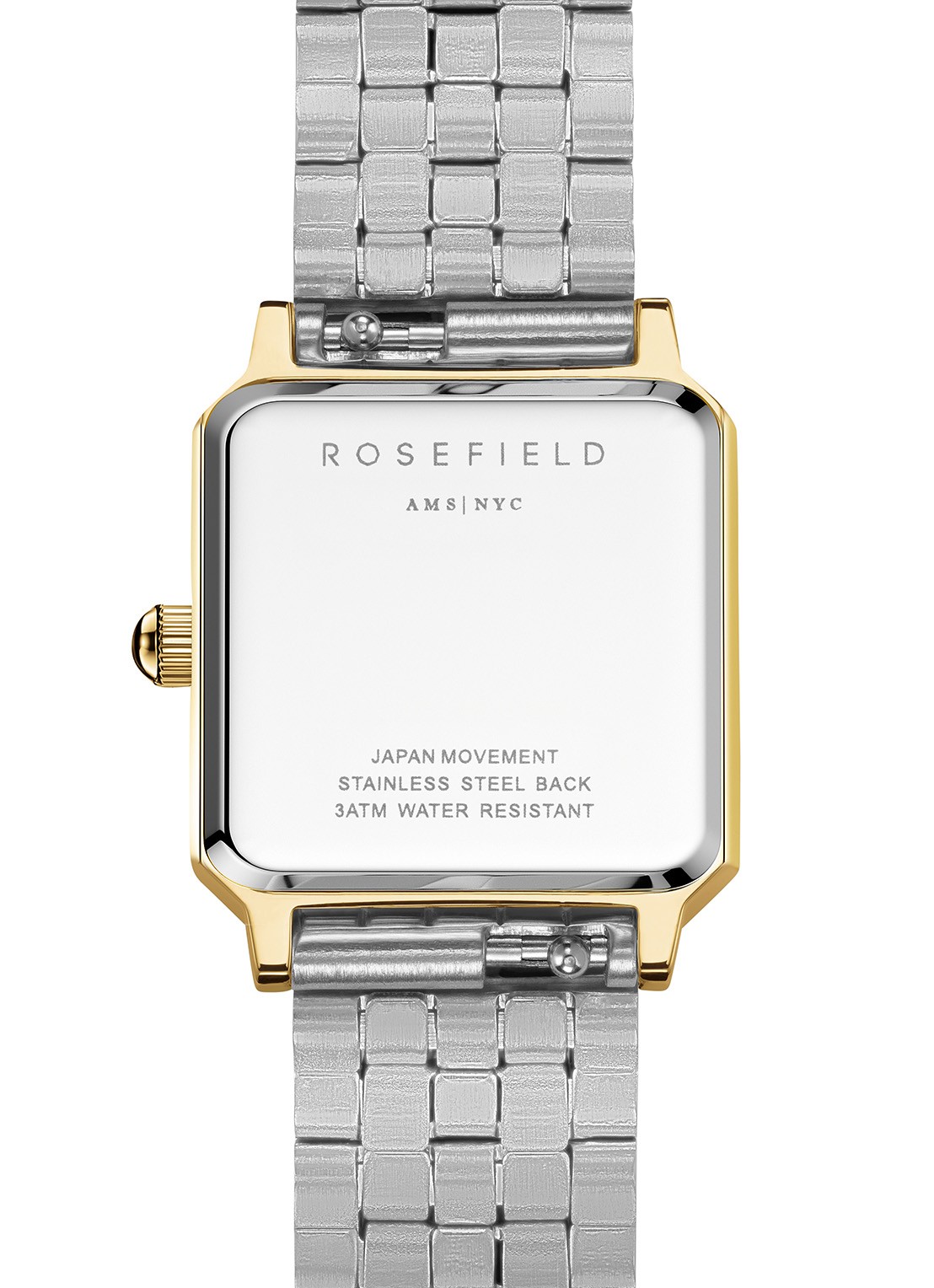 Rosefield The Boxelle Duotone horloge BWDSG-B03 - detail 3 goud