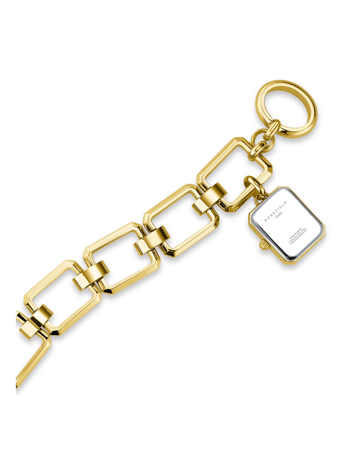 Rosefield The Octagan Charm horloge SWGSG-O52 - detail 4 goud