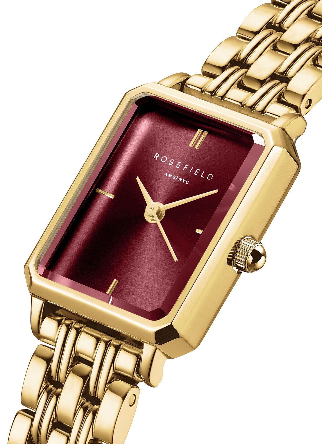 Rosefield The Octagon XS horloge OBGSG-O83 - detail 2 goud