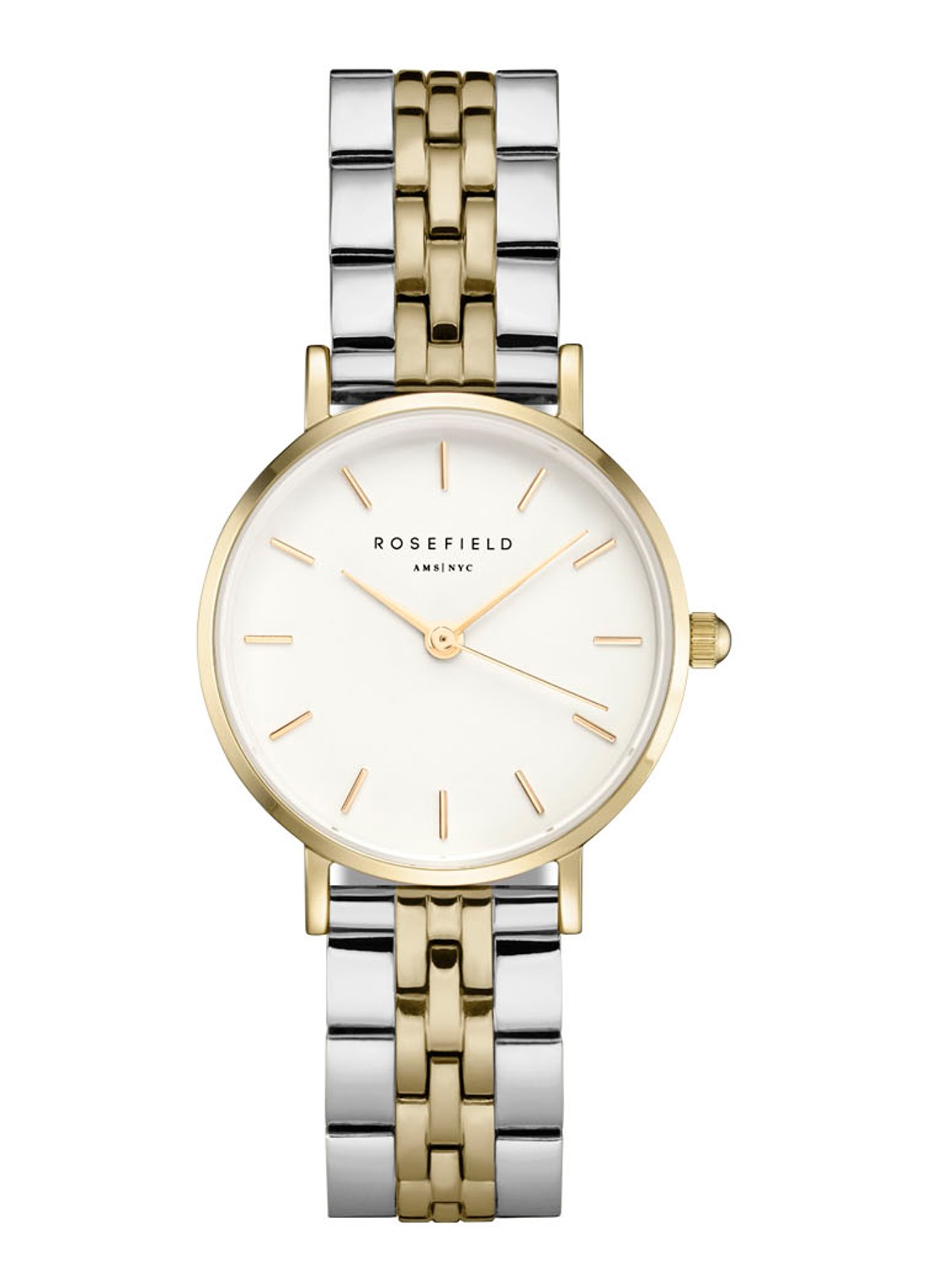 Rosefield The Small Edit Duo horloge 26SGD-269 - voorkant goud