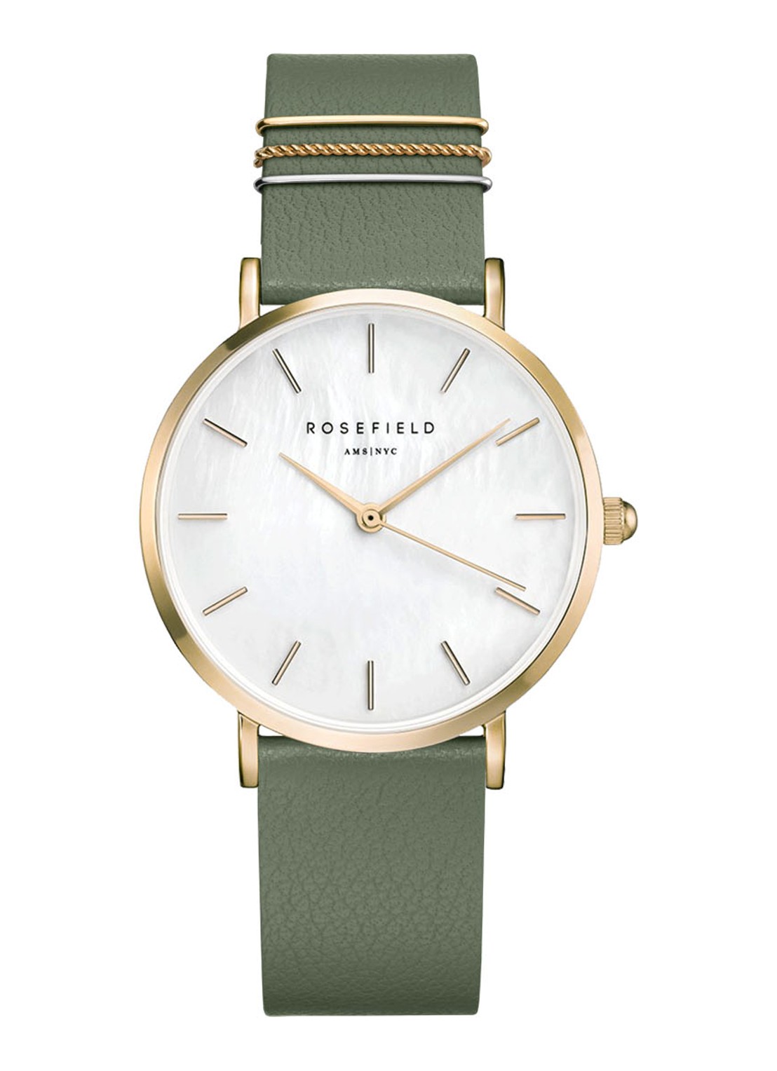 Rosefield The West Village horloge WFGG-W85 - voorkant goud