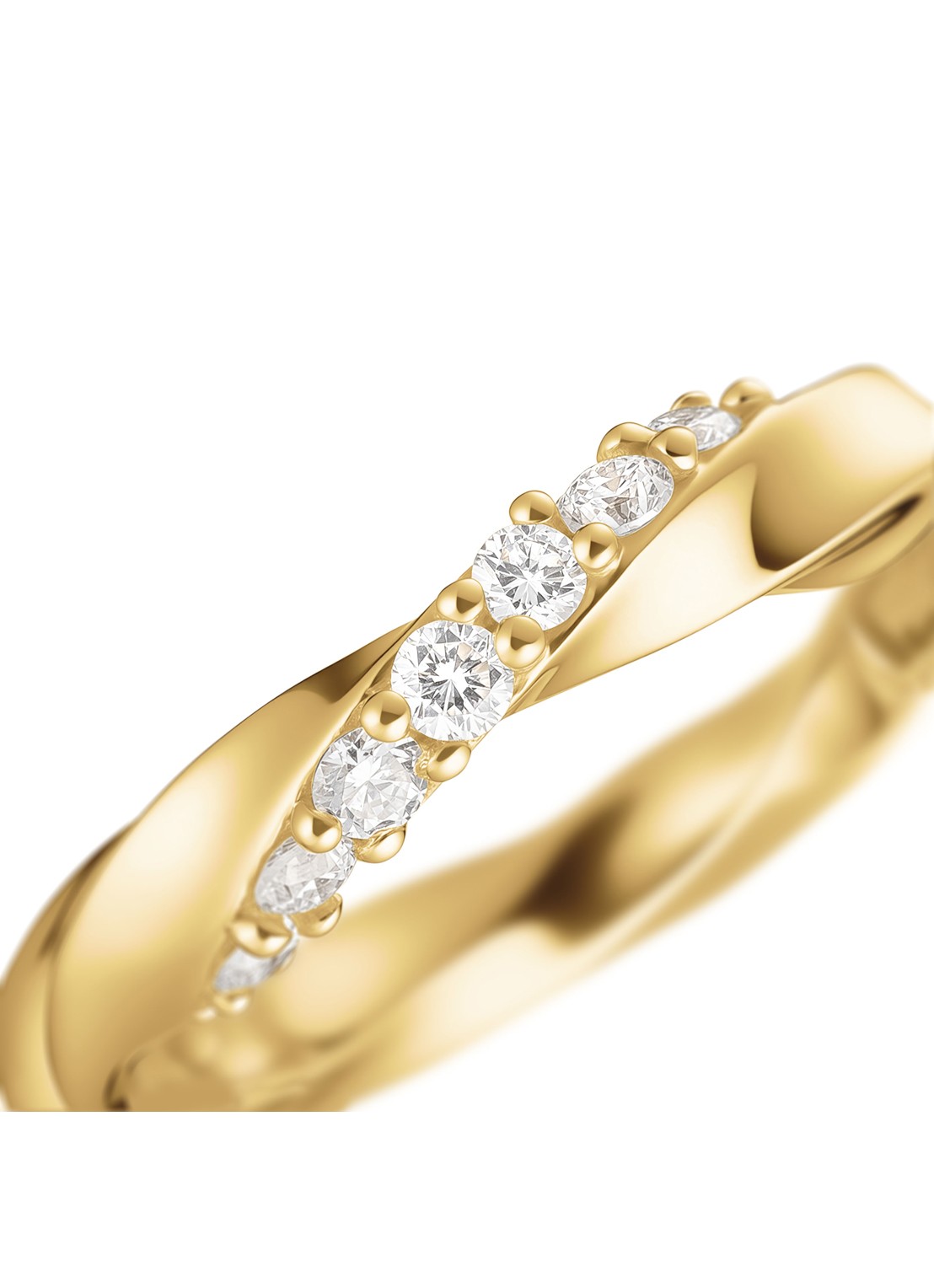 Rosefield Twirl oorringen van 14 karaat geelgoud - detail 2 goud