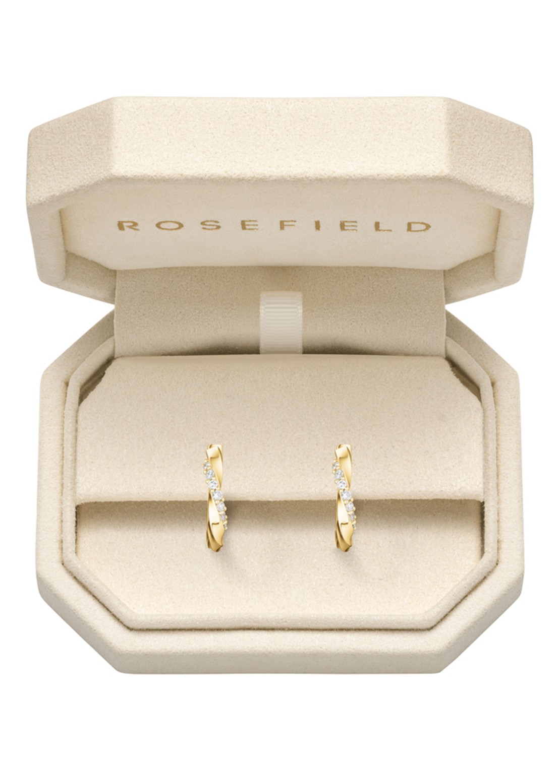 Rosefield Twirl oorringen van 14 karaat geelgoud - detail 3 goud
