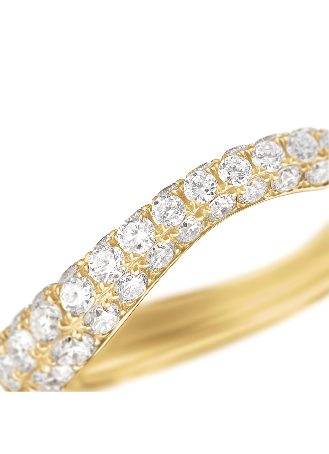 Rosefield Wave Pave oorringen van 14 karaat goud - detail 2 goud