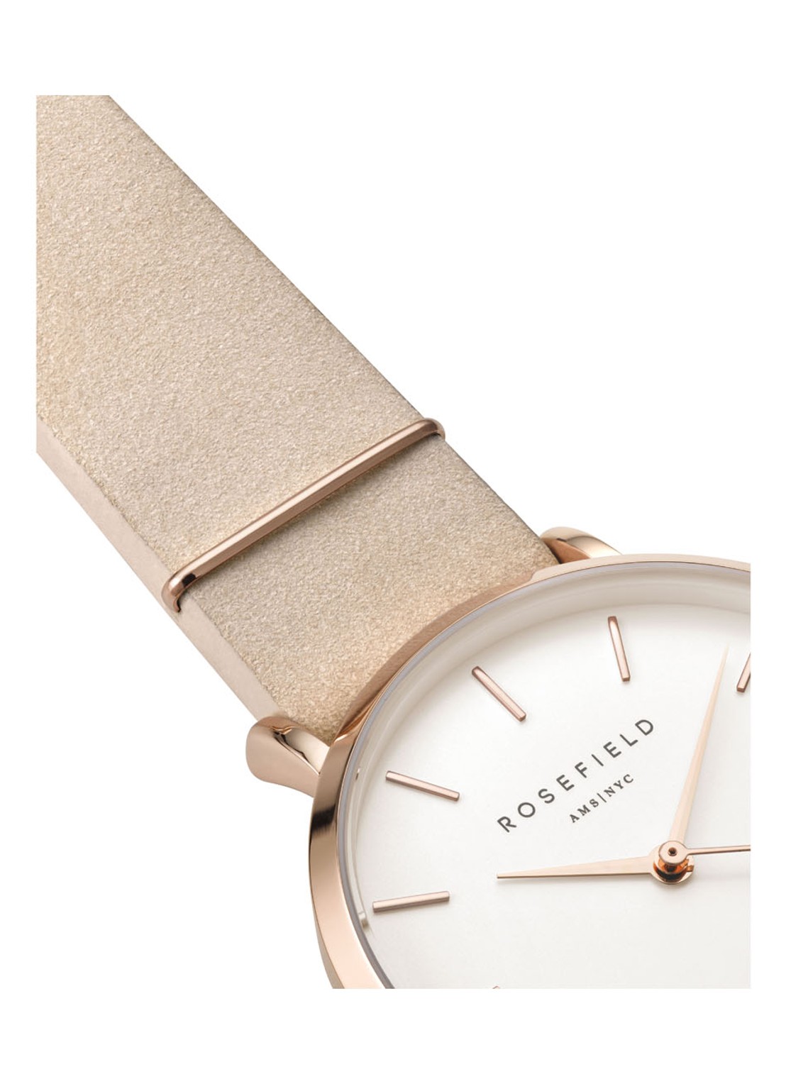 Rosefield West Village horloge WSPR-W73 - detail roségoud